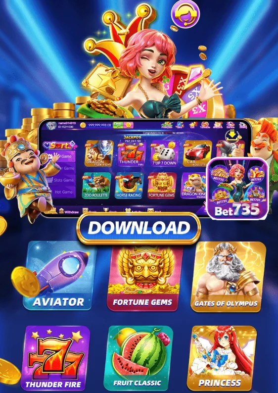 Bet735 game user interface