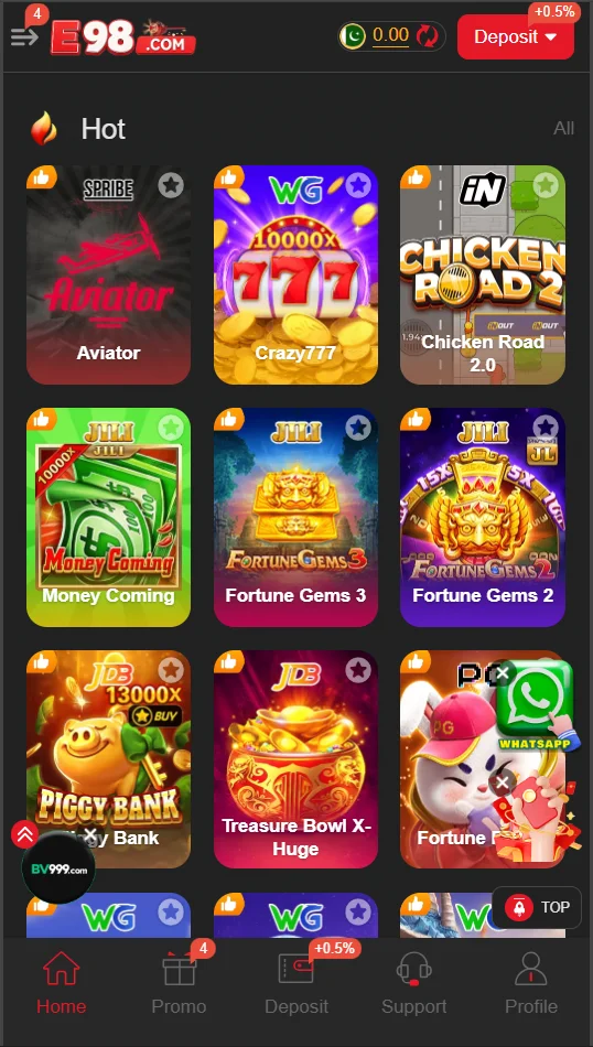 e98 games